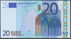 20 Euros. 1 de Enero de 2002. Firma Duisenberg. Serie V (España). (Edifil 2017: 488). SC.