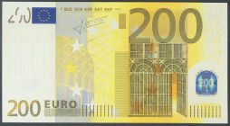 200 Euros. 1 de Enero de 2002. Firma Trichet. Serie X (Alemania). (Edifil 2017: 491). SC.