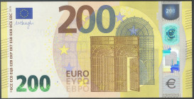 200 Euros. (2019ca). Firma Draghi. Serie UC (Francia). No catalogado en Edifil. SC.