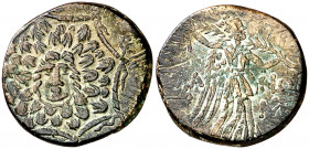 (105-90 ó 90-85 a.C.). Ponto. Komana. AE 21. (S. 3657) (CNG. VII, 281). Acuñada bajo Mithradates VI. 7,12 g. MBC.