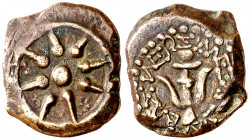 Judea. Alejandro Jannaeo (103-76 a.C.). Jerusalén. AE 15. (S. 6087) (CNG. X, 637). 1,24 g. MBC.