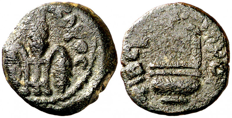 Judea. (29-30 d.C.). Poncio Pilato (26-36 d.C.). AE 15. (S.GIC. 5622). 1,63 g. M...