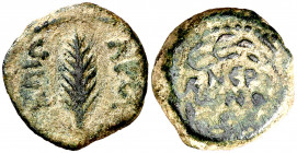Judea. (58-59 d.C.). Antonio Félix (52-60 d.C.). AE 17. (S.GIC. 5627). 2,60 g. MBC-.