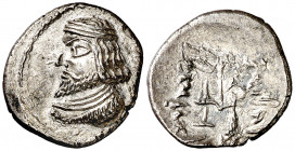 Reino de Persis. (s. I a.C.). Oxathres. Hemidracma. (S. 6211 var) (BMC. XXVIII, 8). 1,97 g. EBC-.