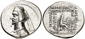 Imperio Parto. Mithradates III (57-54 a.C.). Dracma. (S. 7425). 4,03 g. MBC+.