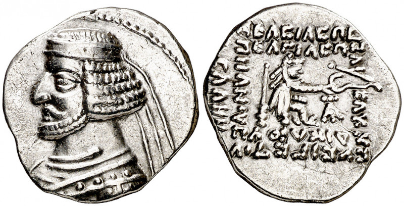 Imperio Parto. Orodes II (57-38 a.C.). Ecbatana. Dracma. (S. 7441 sim) (Mitchine...