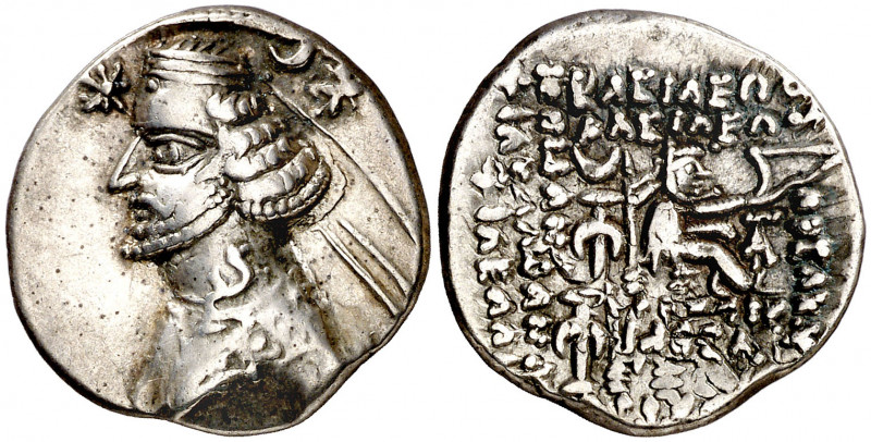 Imperio Parto. Orodes II (57-38 a.C.). Ecbatana. Dracma. (S. 7445 var) (Mitchine...