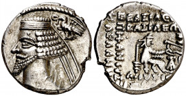 Imperio Parto. Phraates IV (38-2 a.C.). Ecbatana. Dracma. (S. 7472) (Mitchiner A. & C. W. 588). 3,98 g. MBC+.