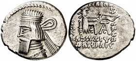 Imperio Parto. Artabanos II (10-40 d.C.). Ecbatana. Dracma. (S.GIC. 5776) (Mitchiner A. & C. W. 621). 3,39 g. MBC.
