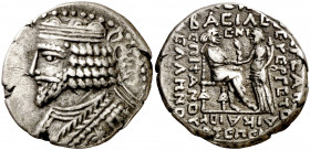Imperio Parto. (43-44 d.C.). Vardanes I (40-45 d.C.). Tetradracma. (S.GIC. 5787). 14,05 g. MBC+.