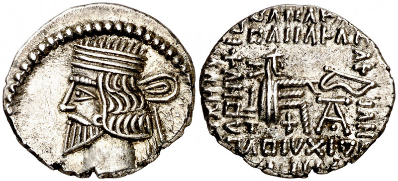 Imperio Parto. Vardanes I (40-45 d.C.). Ecbatana. Dracma. (S.GIC. 5788) (Mitchin...