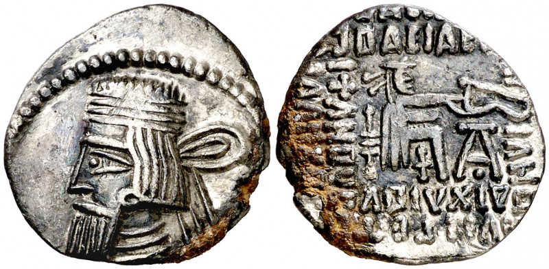 Imperio Parto. Artabanos III (80-81 d.C.). Ecbatana. Dracma. (S.GIC. 5826) (Mitc...