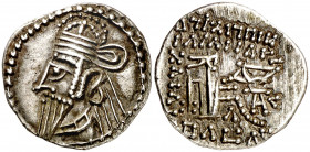 Imperio Parto. Osroes II (190 d.C.). Ecbatana. Dracma. (S.GIC. 5866) (Mitchiner A. & C. W. 689 sim). 3,78 g. EBC-.