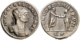 (272 d.C.). Aureliano. Antoniniano. (Spink 11523 var) (Co. 60) (RIC. 59). 3,94 g. MBC+.