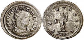 (275-276 d.C.). Tácito. Antoniniano. (Spink 11818) (Co. 148) (RIC. 95). 4,22 g. MBC-.