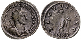 (294 d.C.). Diocleciano. Antoniniano. (Spink 12709 var) (Co. falta) (RIC. falta). 3,85 g. MBC.