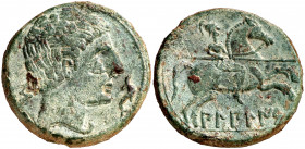 Bilbilis (Calatayud). As. (FAB. 254) (ACIP. 1567). Pátina verde. 13,95 g. MBC+.