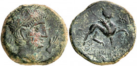 Castele (Linares). As. (FAB. 701) (ACIP. 2143). Pátina verde. 11,43 g. MBC.
