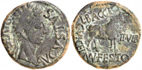 Octavio Augusto. Celsa (Velilla de Ebro). As. (FAB. 809) (ACIP. 3164). 10,10 g. MBC.