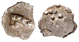 Emporiton (Sant Martí d'Empúries). AR divisor. (FAB. falta) (ACIP. 6). Cospel irregular. 0,04 g. MBC.