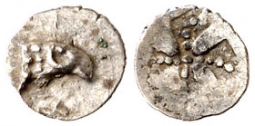 Emporiton (Sant Martí d'Empúries). AR divisor. (FAB. falta) (ACIP. 6). 0,05 g. MBC+.
