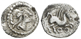 Divisores de imitación emporitana. Tartemorion. (FAB. 1197) (ACIP. 526). 0,16 g. MBC+.