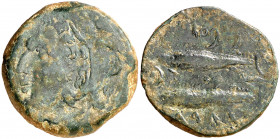 Agadir (Cádiz). As. (FAB. 1340) (ACIP. 665). 7,57 g. BC/MBC-.
