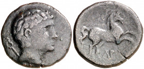 Lauro (Llerona). Semis. (FAB. 1688) (ACIP. 1361). Escasa. 4,41 g. BC+.