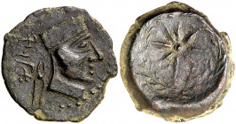 Malaca (Málaga). Semis. (FAB. 1733) (ACIP. 802). 6,48 g. MBC+/MBC.