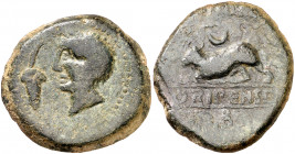 Orippo (Dos Hermanas). As. (FAB. 1899) (ACIP. 2458). Reverso ligeramente realzado a buril. 30,76 g. (MBC+).