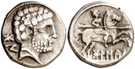 Bolscan (Huesca). Denario. (FAB. 1911) (ACIP. 1417). 4,07 g. MBC+.