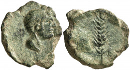 Searo (Utrera). Semis. (FAB. 2115) (ACIP. 2424). Cospel irregular. Pátina verde. 8,03 g. MBC+.