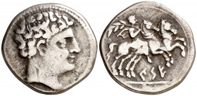 Cese (Tarragona). Denario. (FAB. 2266) (ACIP. 1122). Escasa. 4,14 g. MBC.