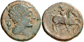 Cese (Tarragona). As. (FAB. 2275) (ACIP. 1160). Pátina verde. 11,14 g. MBC/MBC+.
