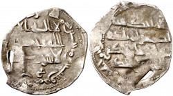 Emirato Independiente. AH 235. Abderrahman II. Al Andalus. Dirhem. (V. 207) (Fro. 7). Incisión. 1,88 g. BC+.