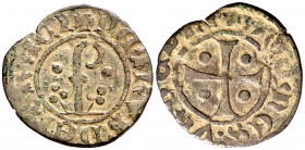 Comtat d'Urgell. Pere d'Urgell (1347-1408). Agramunt. Diner. (Cru.V.S. 134) (Cru.C.G. 1951). 0,63 g. MBC-.