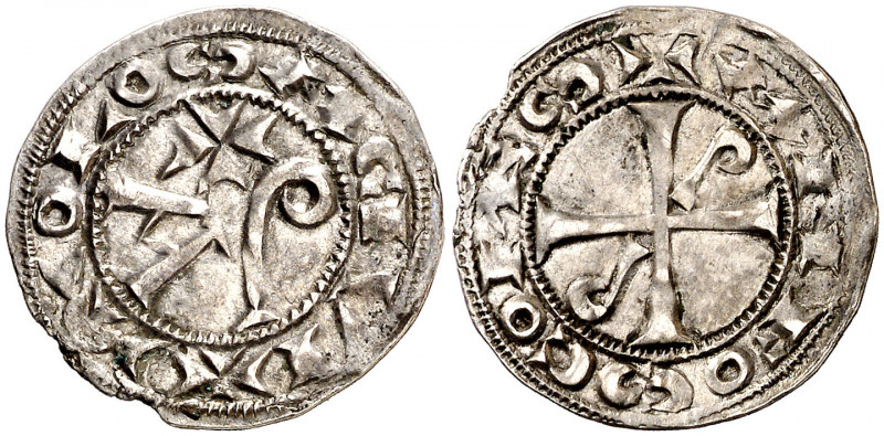 Comtat de Tolosa. Alfons Jordà (1112-1148). Tolosa. Diner. (Duplessy 1226) (P.A....