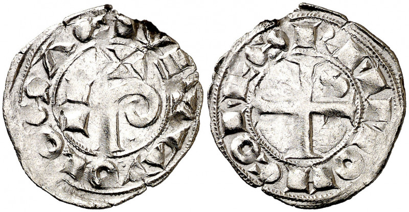 Comtat de Tolosa. Ramon VI (1194-1222) y Ramon VII (1222-1249). Tolosa. Diner. (...