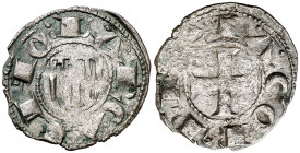 Jaume I (1213-1276). Barcelona. Diner de doblenc. (Cru.V.S. 306) (Cru.C.G. 2118a). 0,91 g. MBC-.