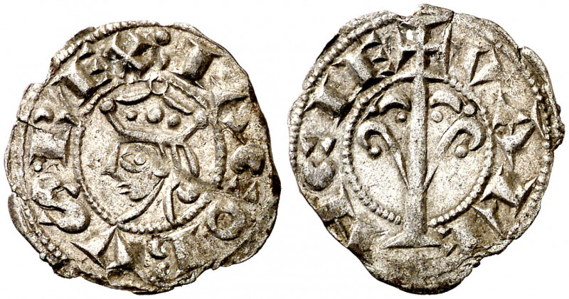 Jaume I (1213-1276). València. Diner. (Cru.V.S. 316) (Cru.C.G. 2129). Segunda em...