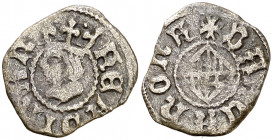 Ferran II (1479-1516). Barcelona. Dobler. (Cru.V.S. 1158) (Cru.C.G. 3084). 0,87 g. MBC-.