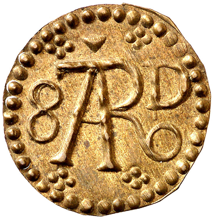 Reus. Pellofa. (Cru.L. 2039). Valor: 8-D. Escasa. Latón. 0,41 g. EBC.