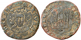 Enrique IV (1454-1474). Burgos. Cuartillo. (AB. 739). 3,97 g. MBC-.