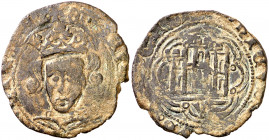 Enrique IV (1454-1474). Villalón. Cuartillo. (AB. tipo 759). Leyendas parcialmente visibles. 2,90 g. (MBC-).