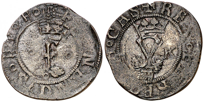 Reyes Católicos. Segovia. 1 blanca. (AC. 43). 1,39 g. MBC.