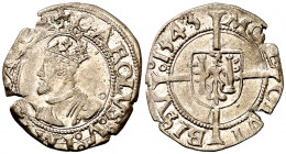 1545. Carlos I. Besançon. 1/2 carlos. (Vti. falta). 0,83 g. MBC+.