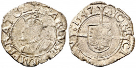 1547. Carlos I. Besançon. 1/2 carlos. (Vti. falta). 0,80 g. MBC-.