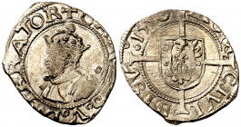 1550. Carlos I. Besançon. 1/2 carlos. (Vti. 670). 0,75 g. MBC+.