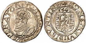 1541. Carlos I. Besançon. 1 carlos. (Vti. falta). 1,26 g. MBC/MBC+.