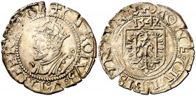1542. Carlos I. Besançon. 1 carlos. (Vti. 687). 1,17 g. MBC+.